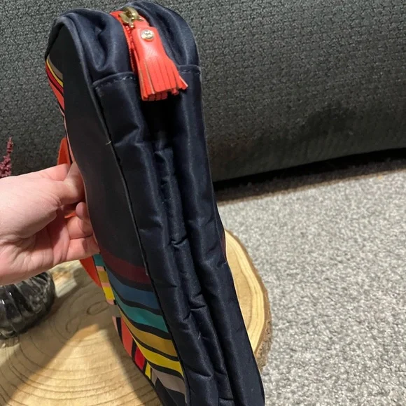 Tory Burch Multicolor Striped Toiletry Bag - Picture 4 of 10